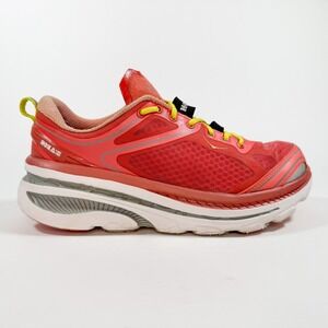 Hoka One One Bondi 3 Womens 8.5 Running Shoes Coral Orange Cushion